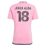 Günstige Fußballtrikots Inter Miami CF Jordi Alba Ramos 18 Heimtrikot 2024-25 Kurzarm